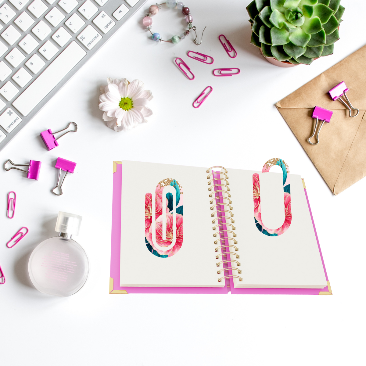 Golden Bloom Paperclip