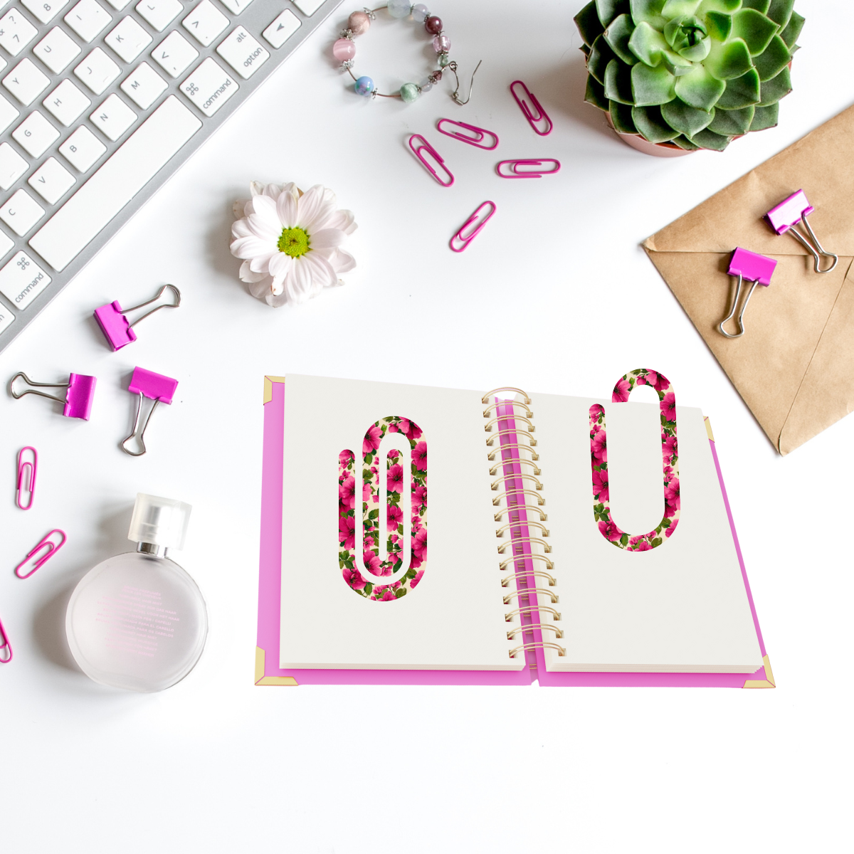 Vibrant Garden Paperclip