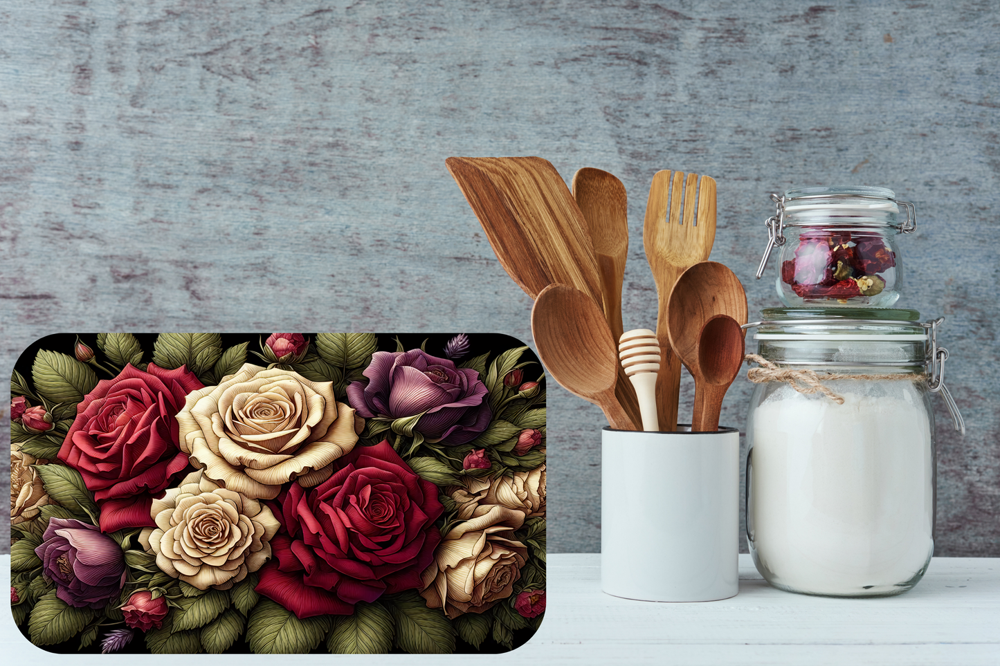 Timeless Roses Cutting Board