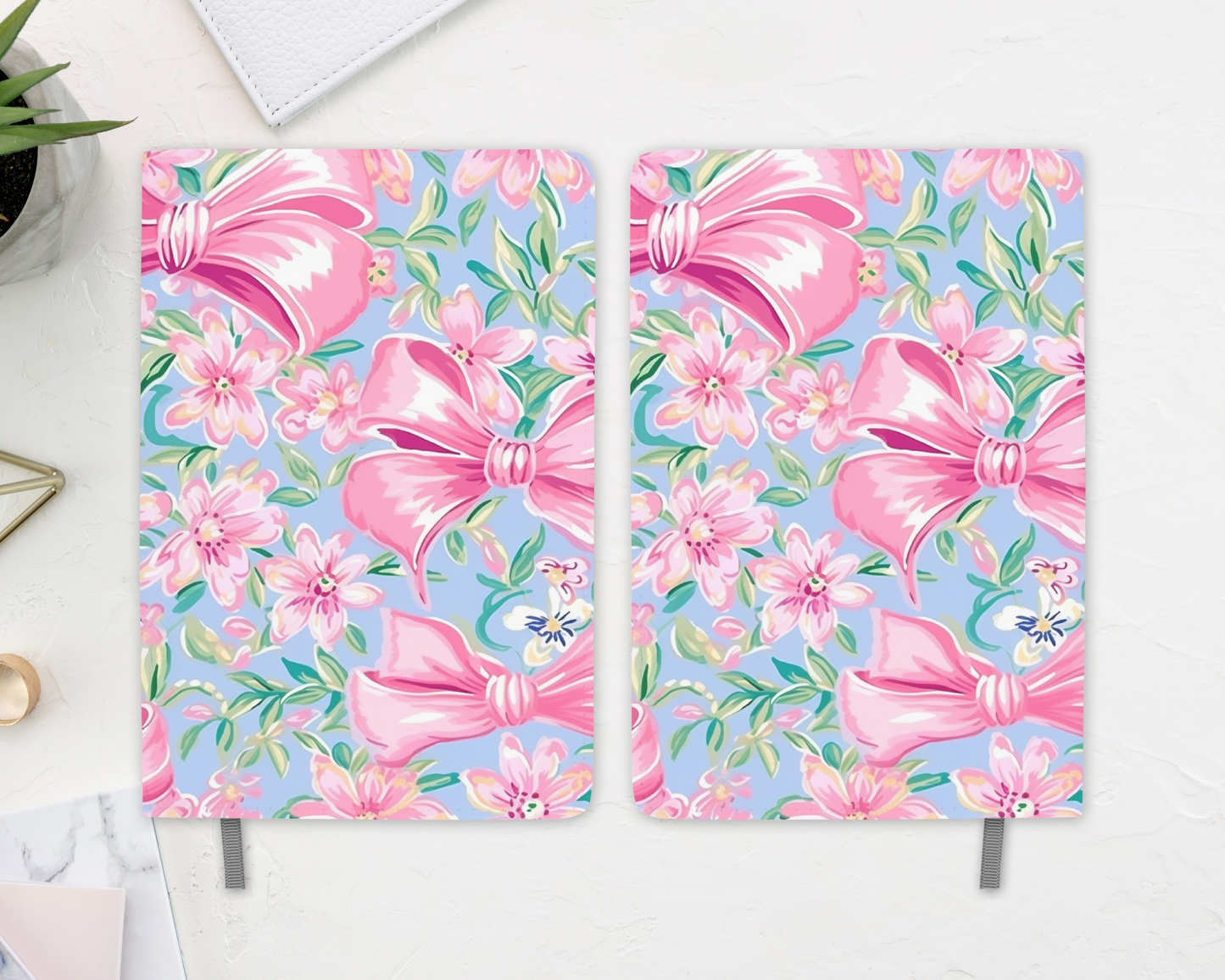 “Sweet Sparkle” Pink Bow & Floral Inspiration Journal