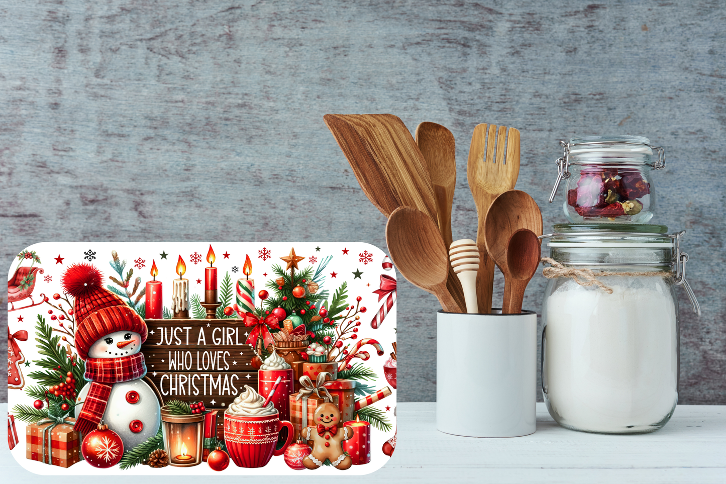 Just a Girl Who Loves Christmas Cutting Board