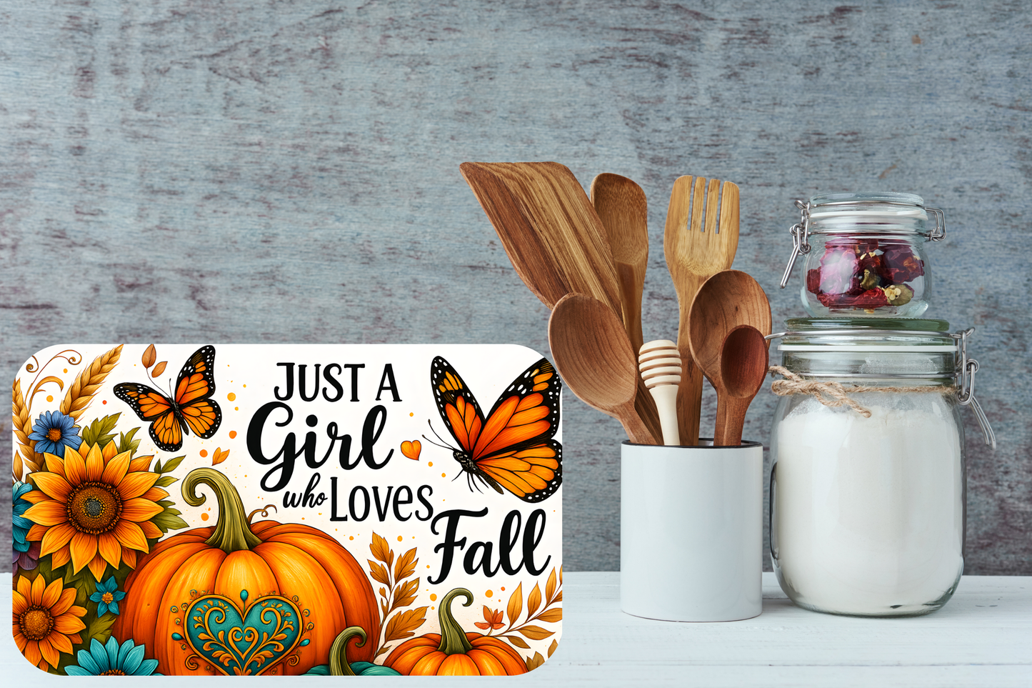 Autumn Monarch Cutting Board – Just a Girl Who Loves Fal