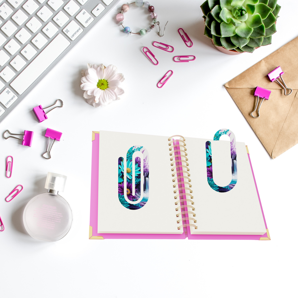 Floral Cascade Paperclip