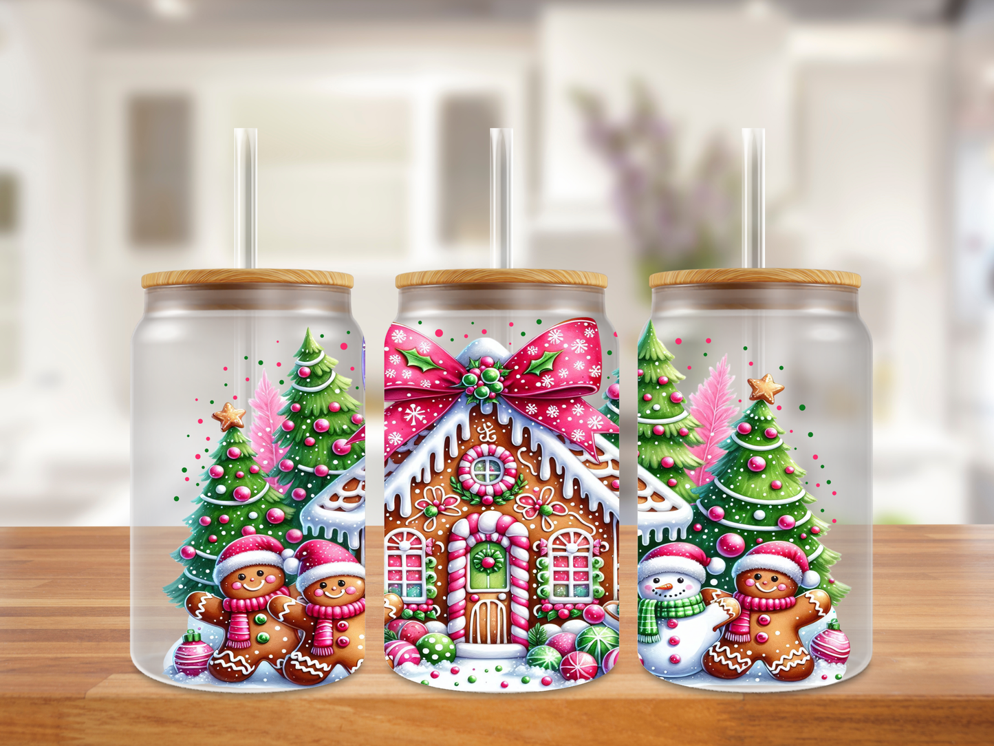 Holiday Treats Wonderland Glass Can