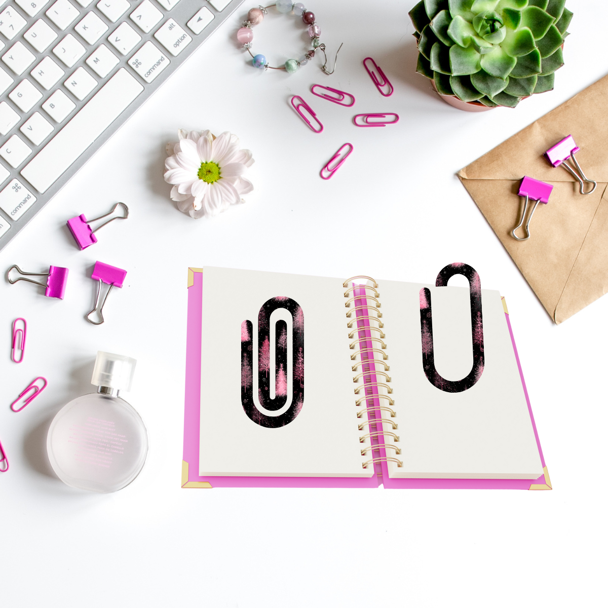 Midnight Blossom Paperclip