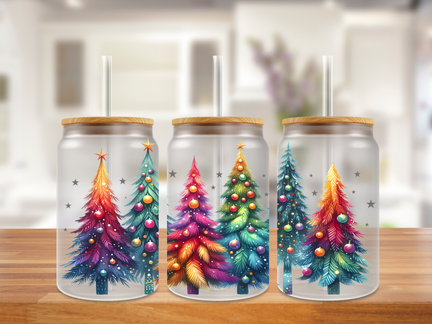 Holiday Glow Glass Can