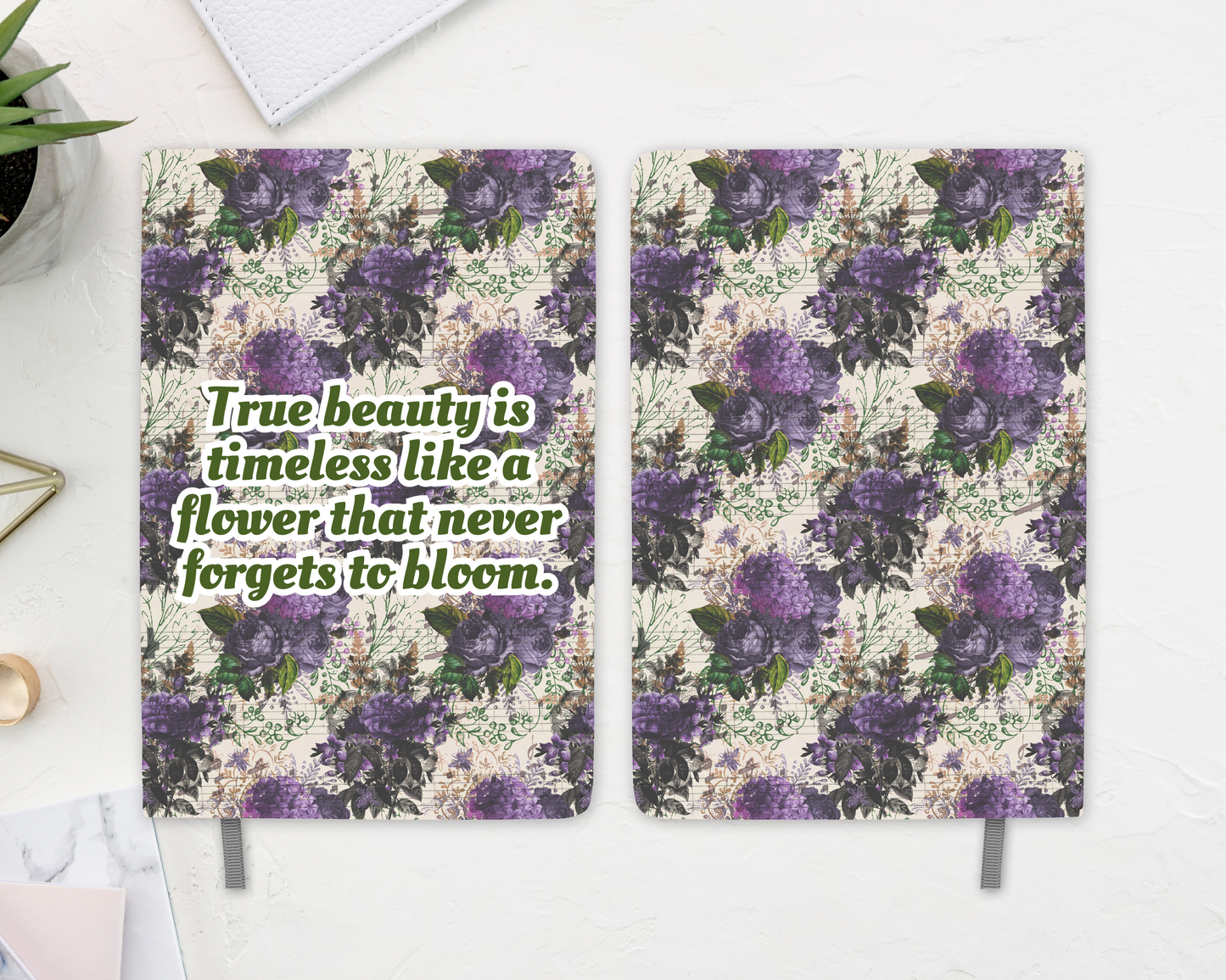 “Timeless Beauty” Vintage Floral Bloom Journal