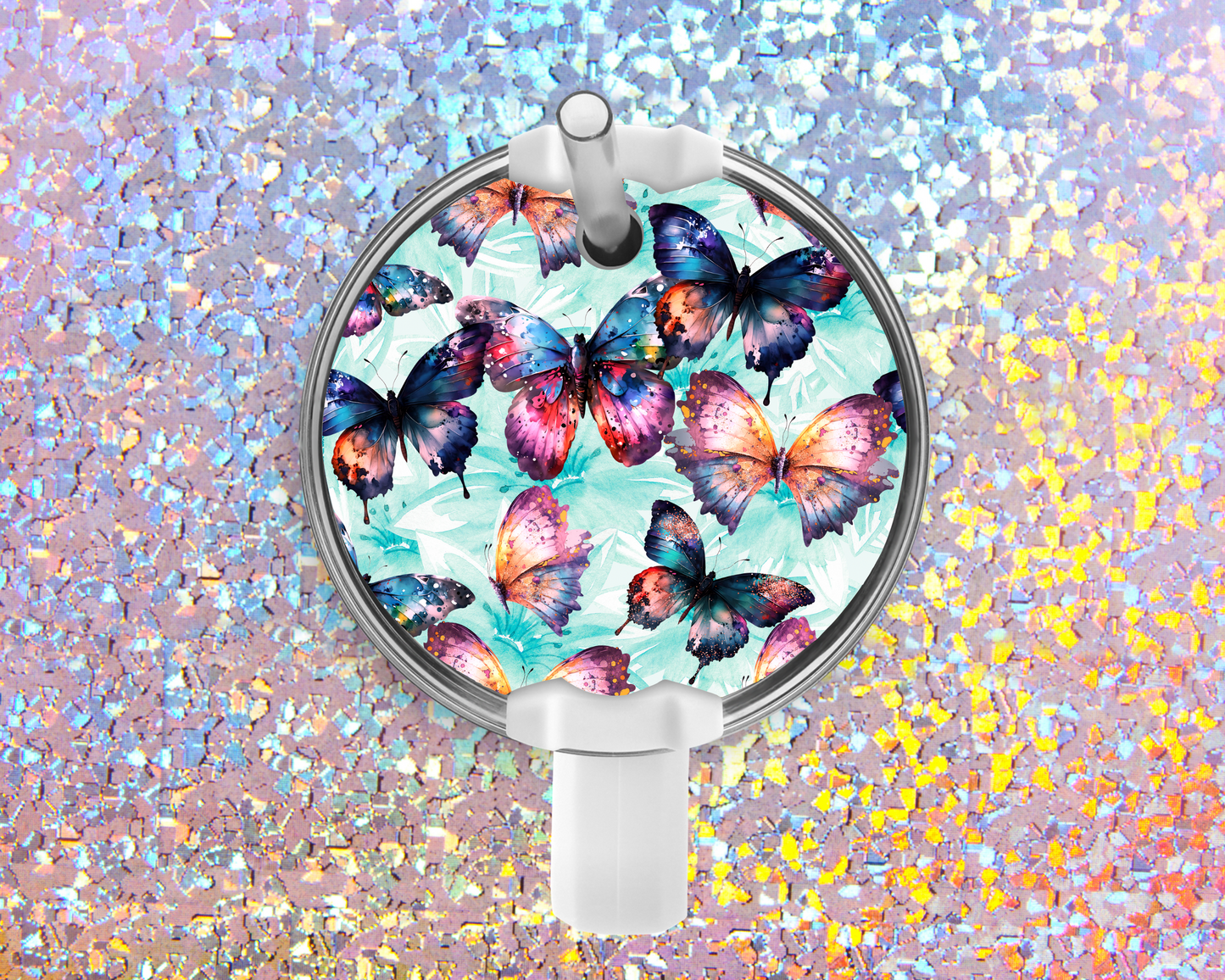 Butterfly Acrylic Stanley Tumbler Topper