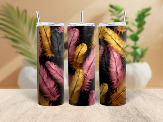 20oz Feather Tumbler (A)