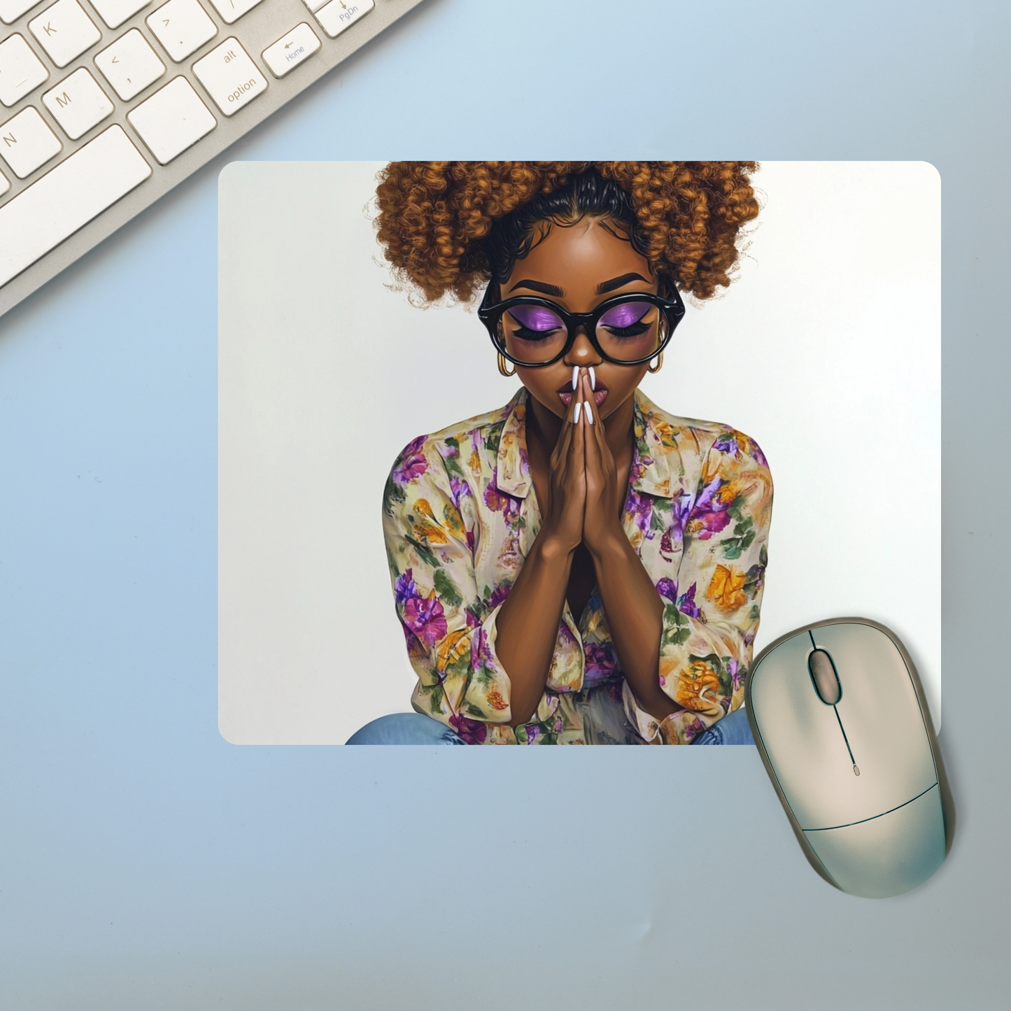 Praying Woman Mousepad (2)