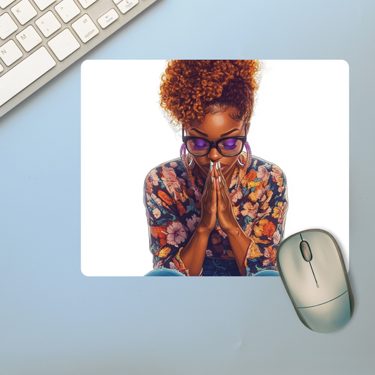 Praying Woman Mousepad (4)