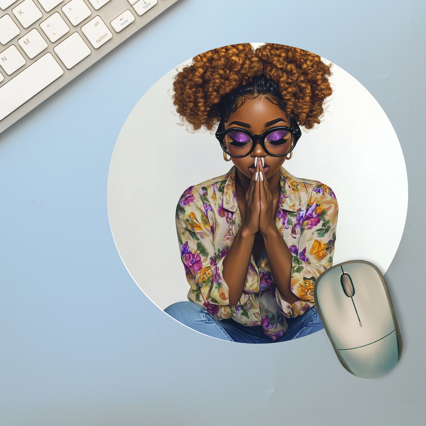 Praying Woman Mousepad (2)