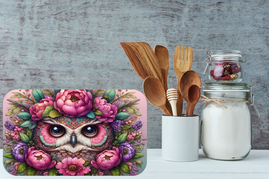 Bloom Wise Owl Cutting Board