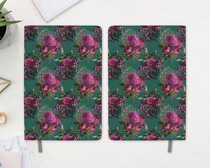 “Outshine the Darkness” Emerald Floral Spirit Journal