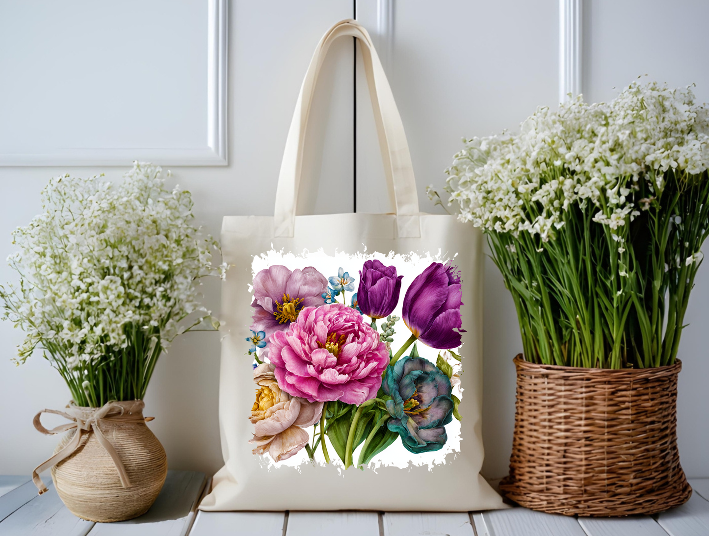 Blooming Garden Elegance Tote Bag