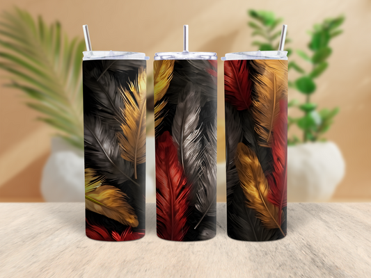 20oz Feather Tumbler (C)