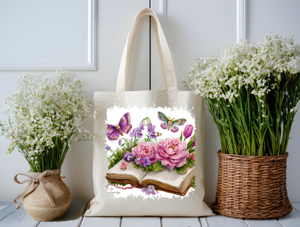 Whispers of Spring Storybook Tote Bag