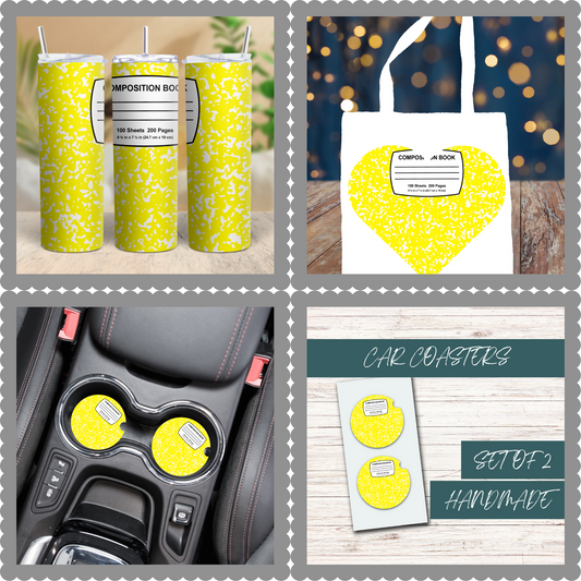 Yellow Composition Notebook Bundle