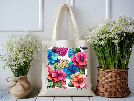 Radiant Rainbow Garden Tote Bag