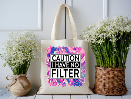 No Filter Vibes Tote Bag