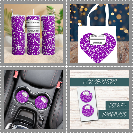 Light Purple Composition Notebook Bundle