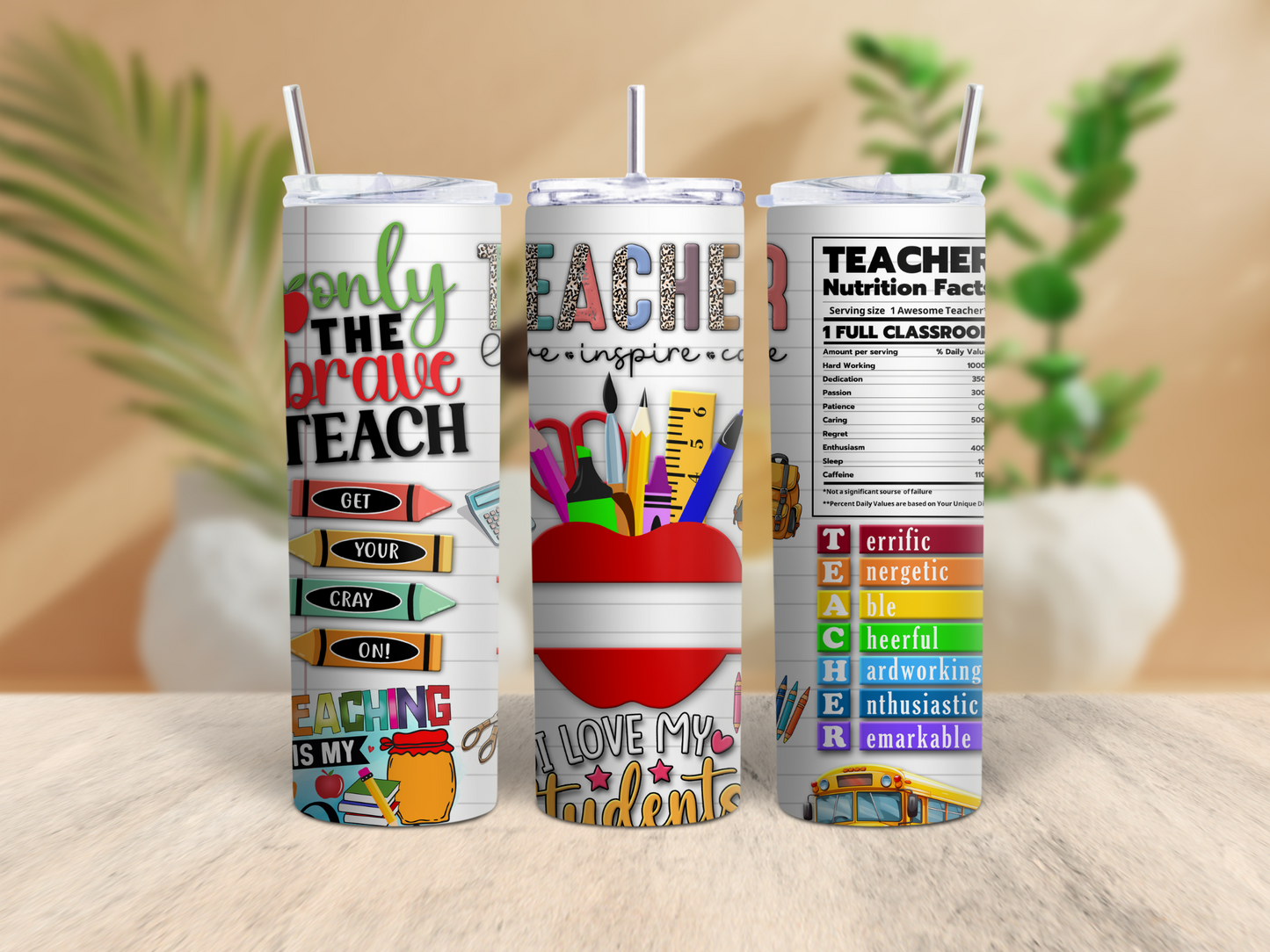 20oz Teacher Tumbler (C)