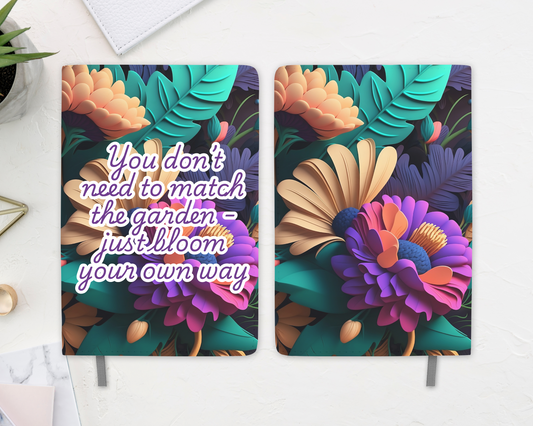 “Bloom Your Own Way” Inspirational Floral Journal