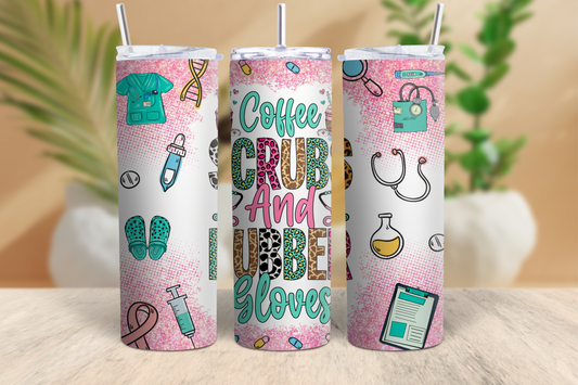 20oz Coffee, Scrubs and Rubber Gloves Tumbler