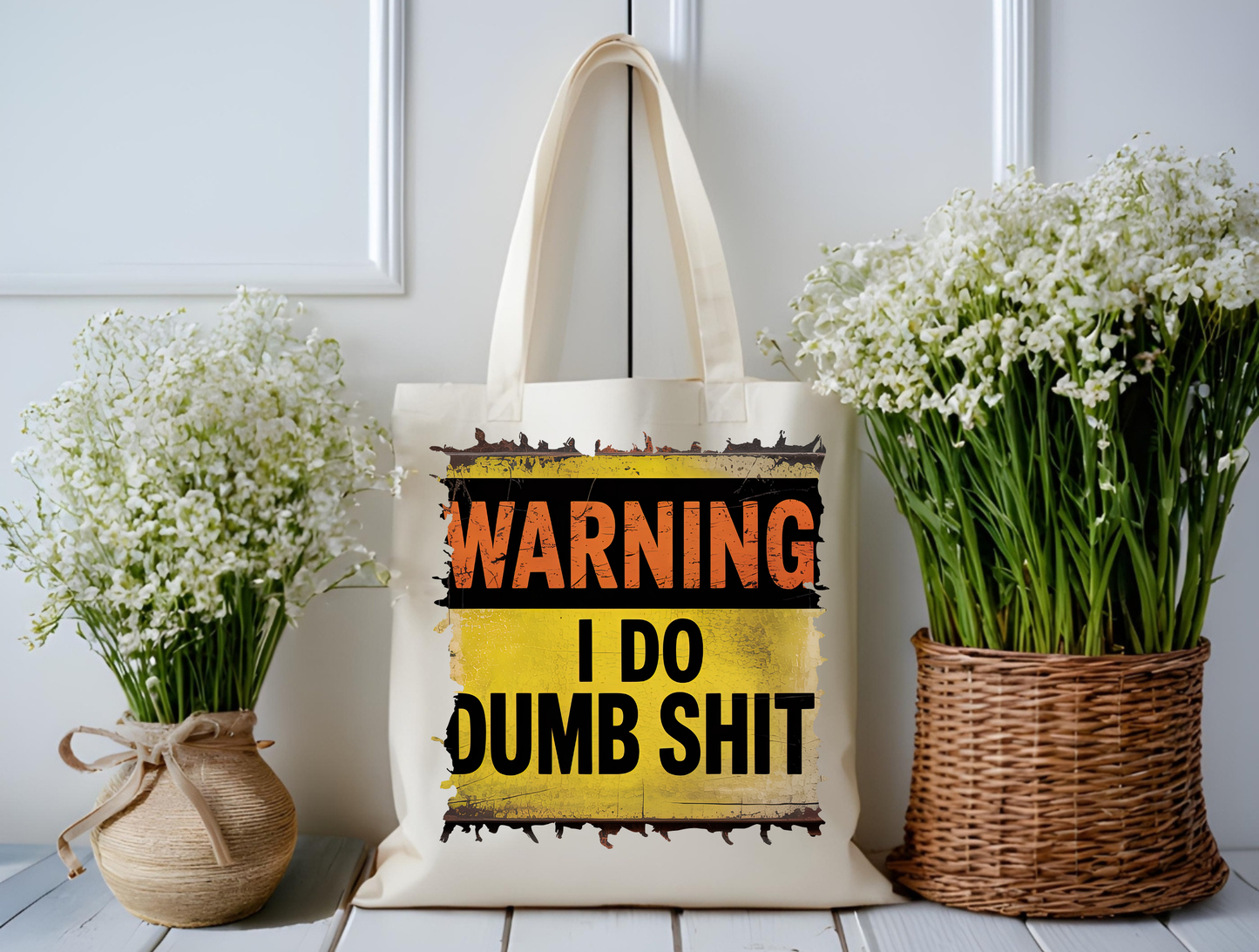 Warning Zone Tote  Bag