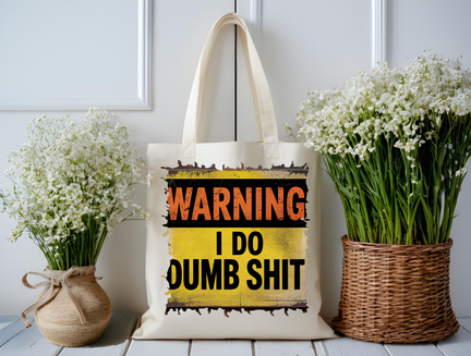 Warning Zone Tote  Bag