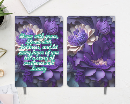 “Resilience & Beauty” Layered Floral Journal