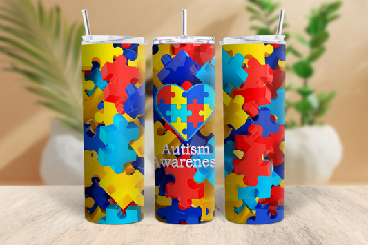 20oz Autism Awareness Tumbler