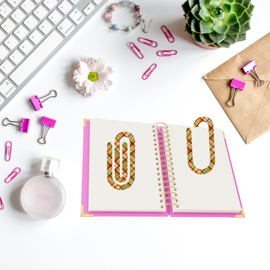 Rustic Plaid Paperclip