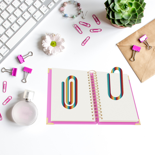 Retro Rainbow Paperclip