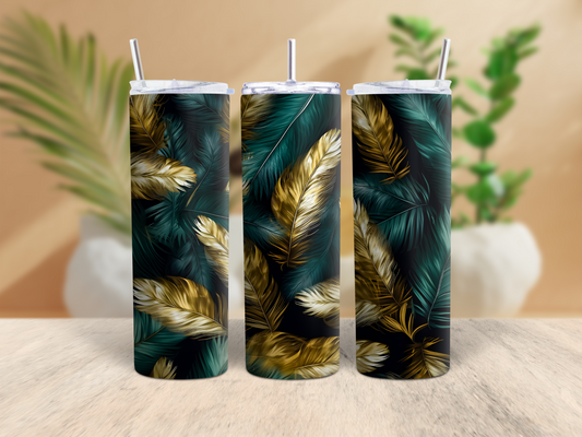 20oz Feather Tumbler (I)