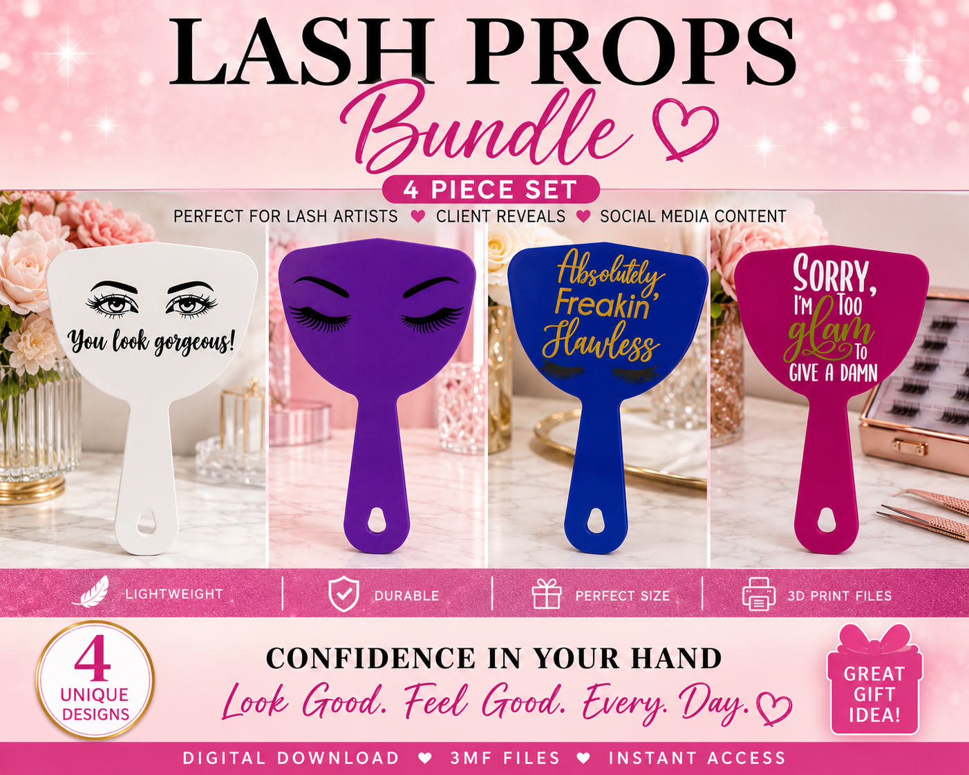 4-Piece Lash Props Bundle