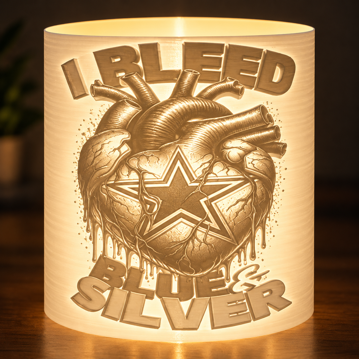COWBOYS Inspired Lamp Shade Digital File
