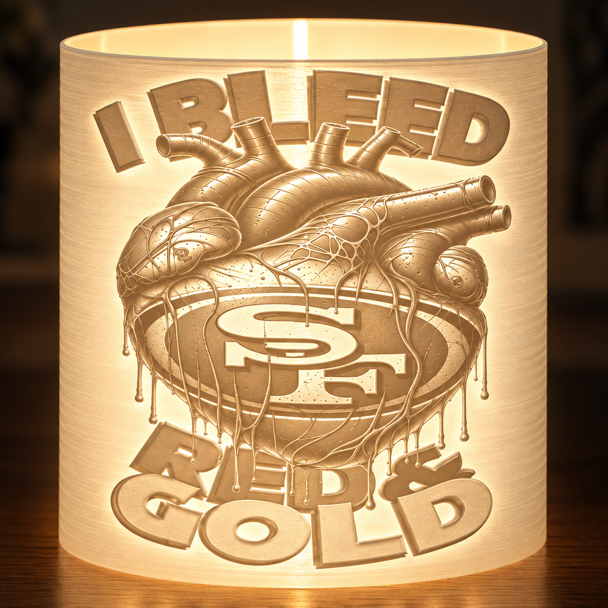 49ERS Inspired Lamp Shade Digital File
