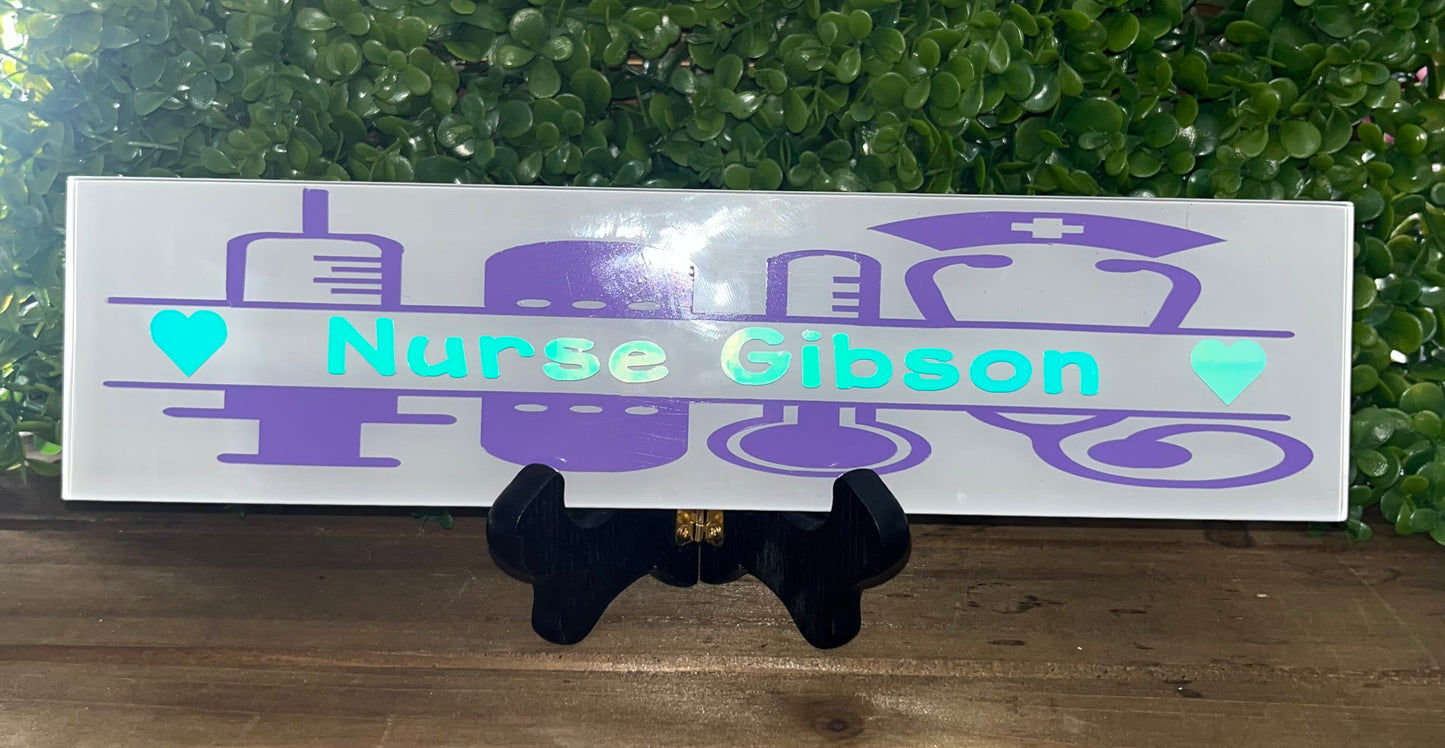 Nurse Tile/ Desk Plate