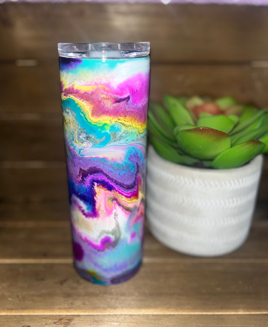 20oz Alcohol Ink Epoxy Tumbler