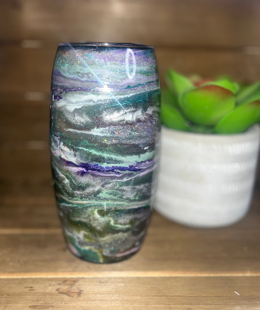 25oz Alcohol Ink Epoxy Stemless Tumbler