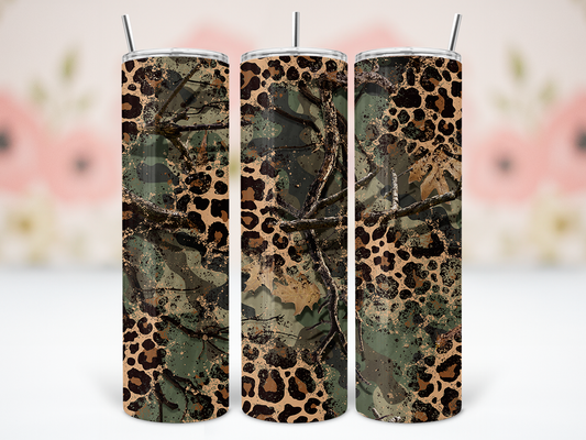 20oz Camo Leopard Tumbler