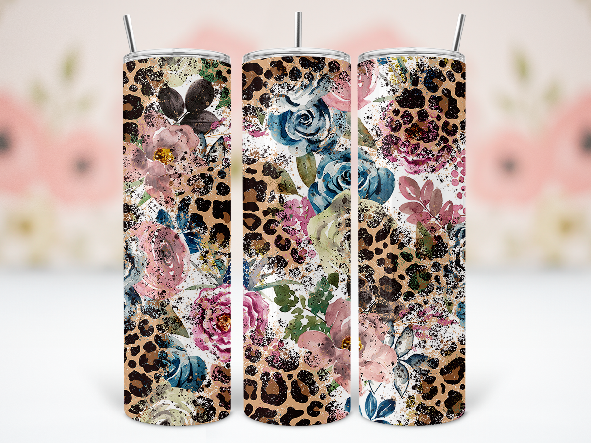 20oz Boho Leopard Tumbler