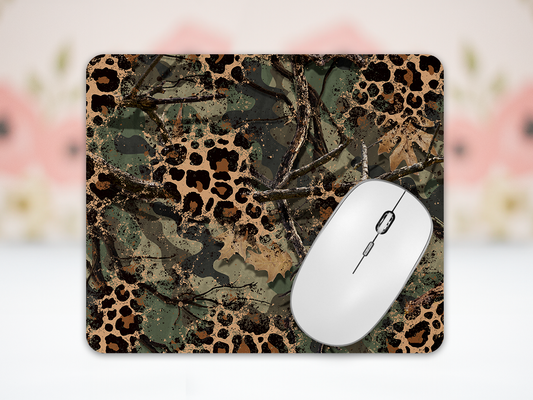 Camo Leopard Neoprene Mousepad