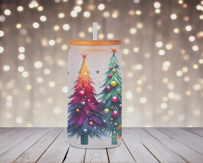 Holiday Glow Glass Can